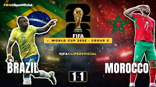 Brazil 1-1 Morocco | Morocco SHOCK Brazil Again! 🇲🇦 Vini Jr Rescues a Point 🇧🇷 | World Cup 2026