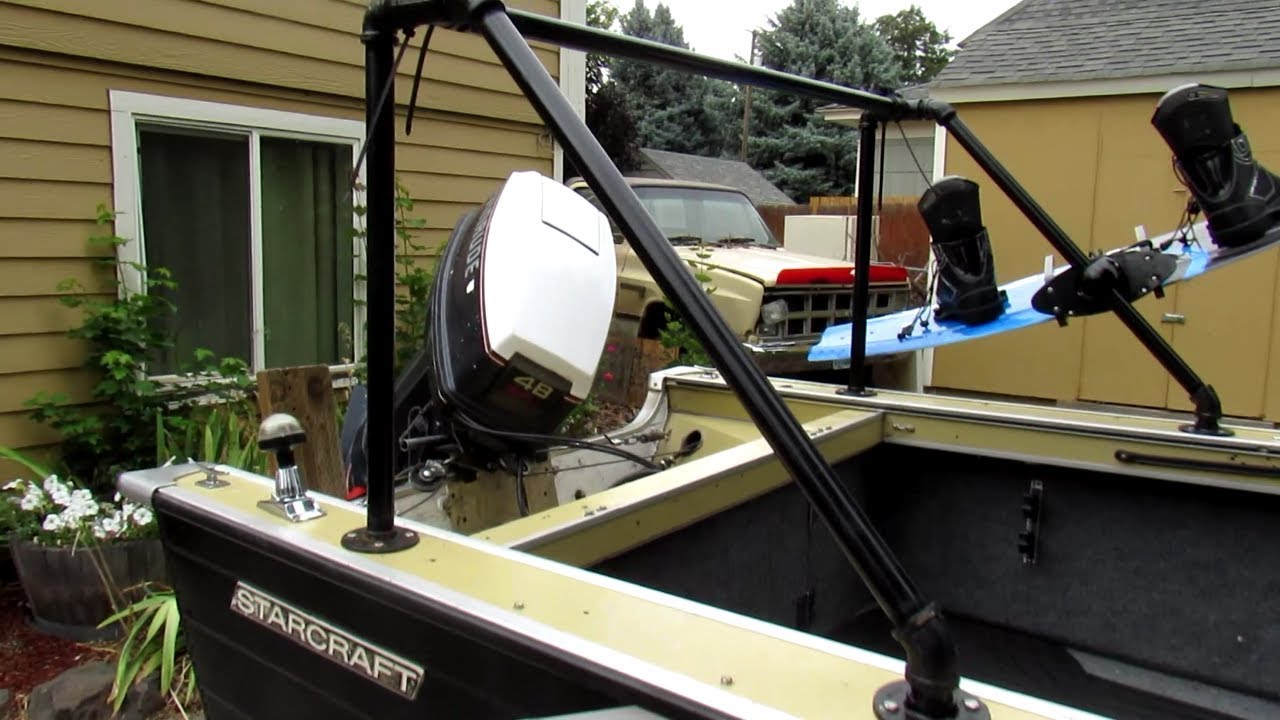 how to build a small wakeboard tower for your boat - youtube