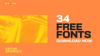 FREE Commercial Fonts You NEED! (34 NEW FONTS)