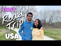 First Road Trip in USA 🇺🇸|Short Trip🚘|picnic place🧺 Reels BTS😂 Telugu vlogs🇮🇳 beach park 🏖