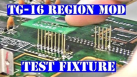 TG-16 region mod pcb testing - TurboGrafx-16 PCEngine TG-CD