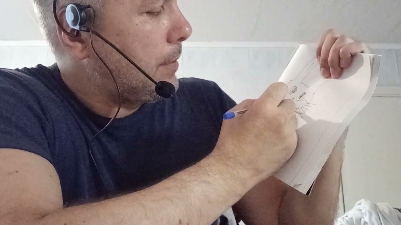 ASMR. РИСУЮ РИСУНКИ РУЧКОЙ В ТЕТРАДКЕ