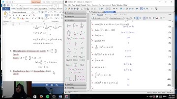 Penyelesaian soal matematika menggunakan Maple 13