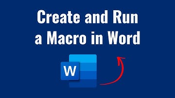 how to create and run a macro in ms word