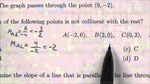 Math 10C Linear Relations Review MC#9
