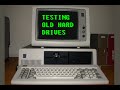 IBM 5150 PC testing huge old IBM & Seagate hard drives