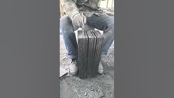 The Process of Slate Stone Cutting #Tools #Efficiency #Craftsmanship