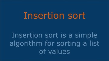 Insertion sort