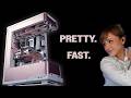 Rose Gold Pink Phanteks Evolv X2 Water Cooled Custom Loop AMD 9950x3D PC Build