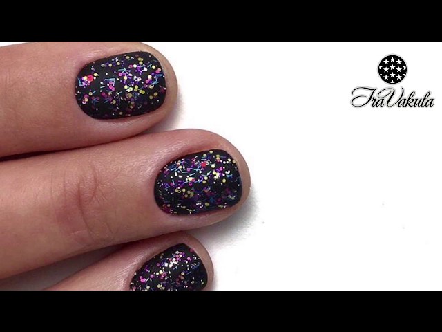 Nail Art Multicolored Spots manicure design! Nail Tutorial by #IraVakula