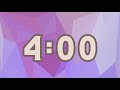 Purple Geometric 4 Minute Timer 💜