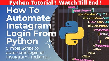 Login To Instagram With Python & Selenium Automation
