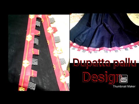 Dupatta Palu Design Latest And Trendy Strips Design Stitching With Aisha 