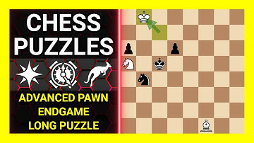 Chess Puzzles to Practice. Themes: Advanced pawn, Endgame, Long puzzle. Learn Chess