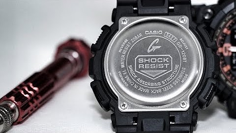Casio 3427 Module - G-Shock GD-120 series watch set-up, test screen and functions demo.