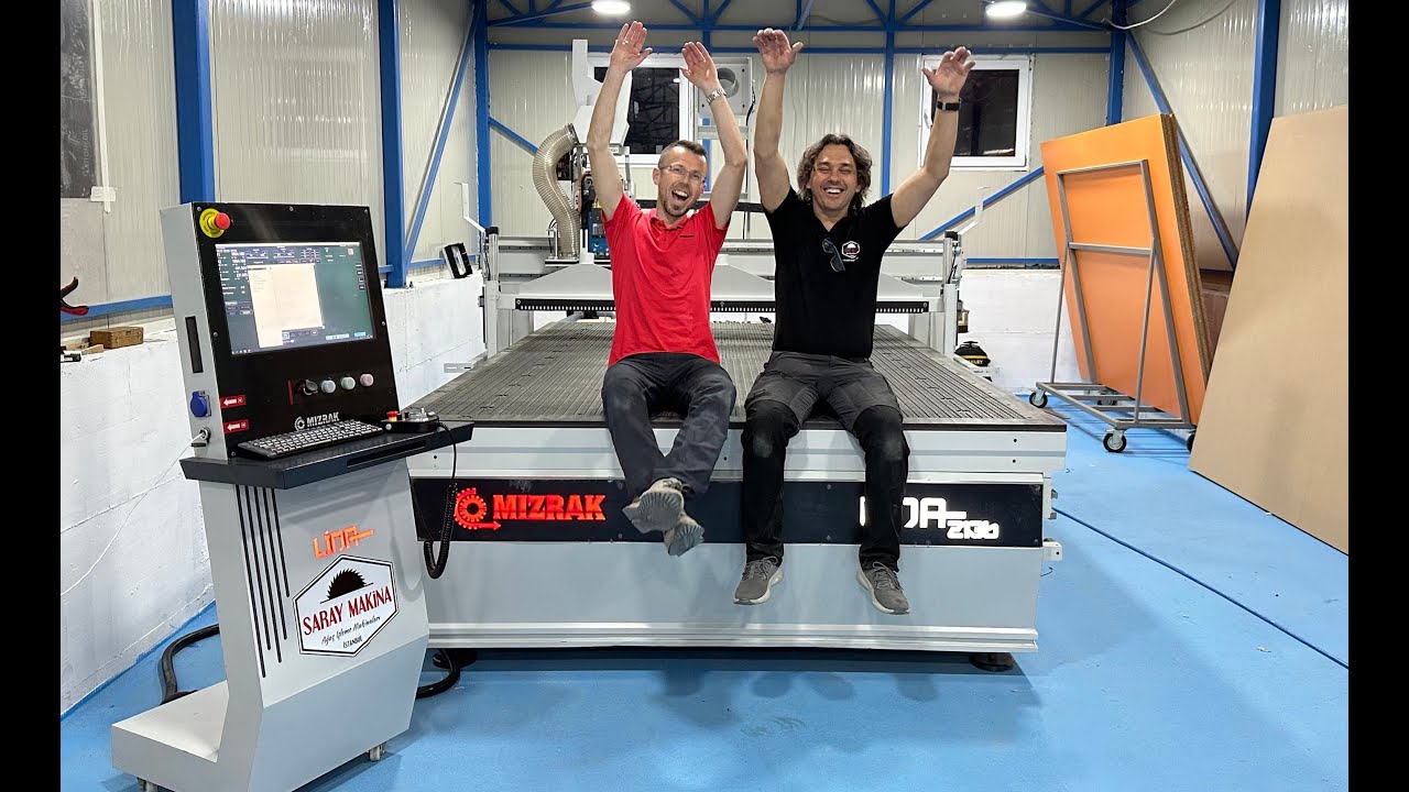 Montaža CNC routera Lina 2136 - Detaljan video - Beograd - April 2024 - Saray Makina Istanbul