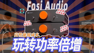 功率倍增？高性能低成本玩转双线分音！弗西音频FosiAudio单声道放大器的三种玩法！