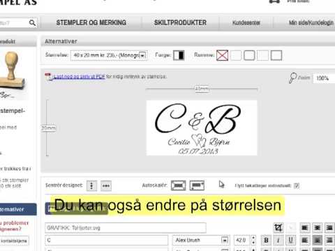 Lag ditt eget monogramstempel