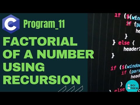 Program 11 || Factorial of a number using recursion