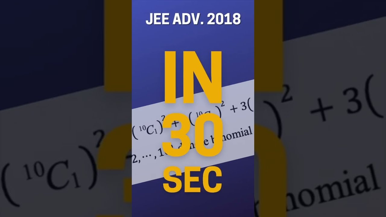 JEE Advanced 2018 Question solved in 30 Seconds 🤯 | Impossible