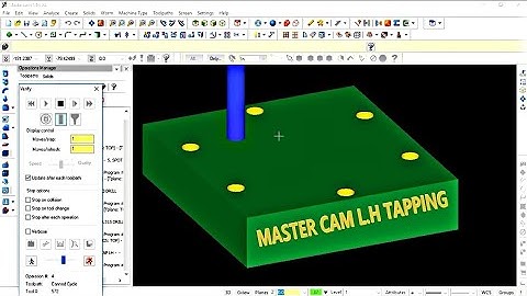 Mastercam L-H Tapping Operation Programming - 10