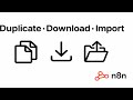 15 إدارة N8n Projects كيفية Duplicate و Download و Import بسهولة 