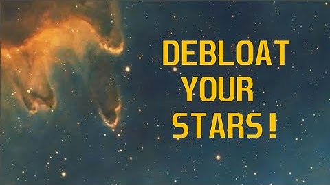 A method for debloating and tightening up stars (using Pixinsight)