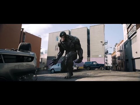 Venom destruye un auto escena eliminada de venom 2018