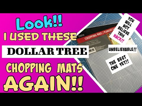 Dollar Tree CUTTING MAT HACK  QUICK & EASY Money SAVING HACK