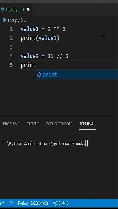 This is how you use floor and exponential operator in python | use ...