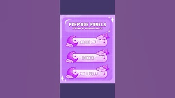 Premade Twitch Panels - Moon & Stars Design! #shorts #art #twitch