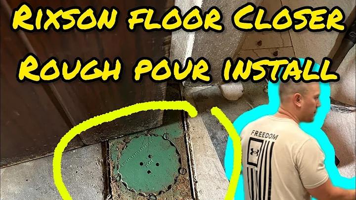 Rixson Floor Closer Rough Pour Installation