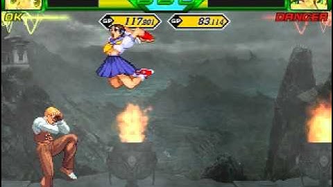 [Capcom vs SNK W 2.8] [Tag Team vs Solo] Karin and Sakura vs King