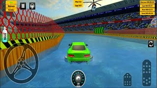 Water Car Stunt Racing : 3D Cars Stunt Games - Android GamePlay - Car Stunt Games Android screenshot 5