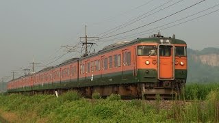 115系、107系、211系。(両毛線)