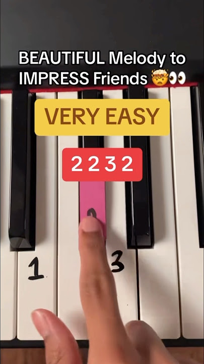 Learn This EASY But BEAUTIFUL Song In SECONDS.. 😲👀 #piano #pianotutorial