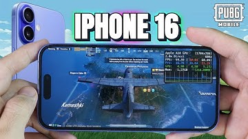 iPhone 16 PUBG Mobile Gaming test | Apple A18