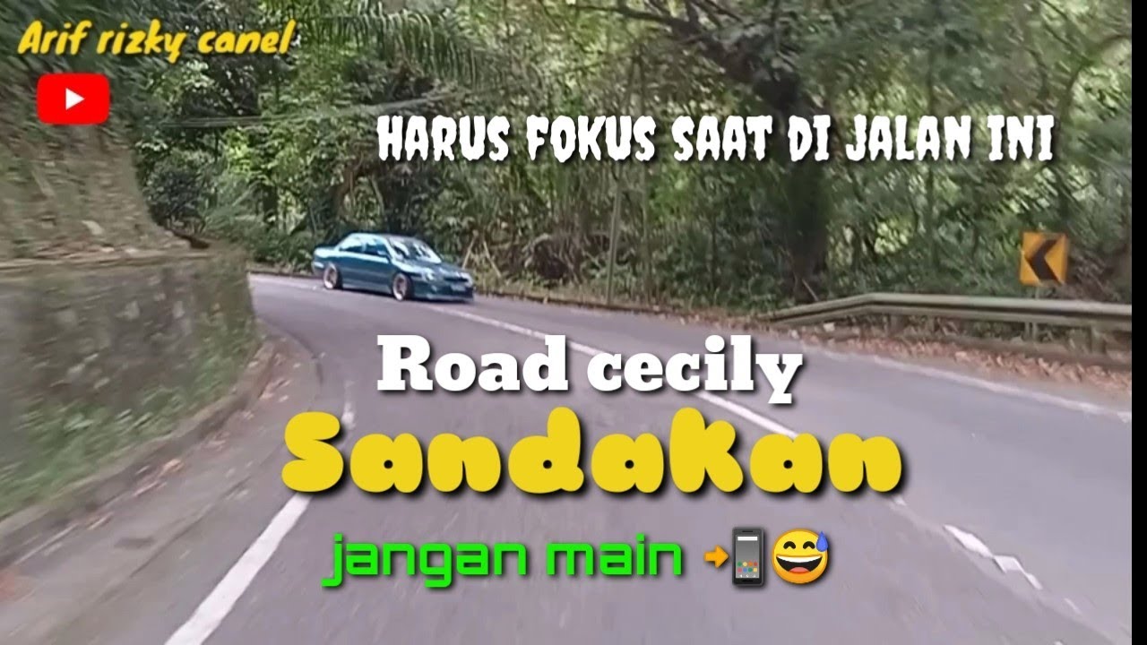 road jalan Cecily perjalanan dari karamunting ke batu 4 kimfung sandakan