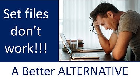 Your Robot Trading set files don’t work? Here is what you need to do to fix the problem, forever.