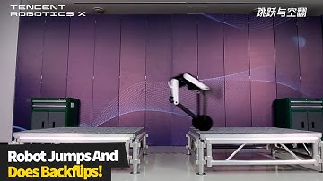 Chinese company unveils wheel-legged robot that can jump and do flips