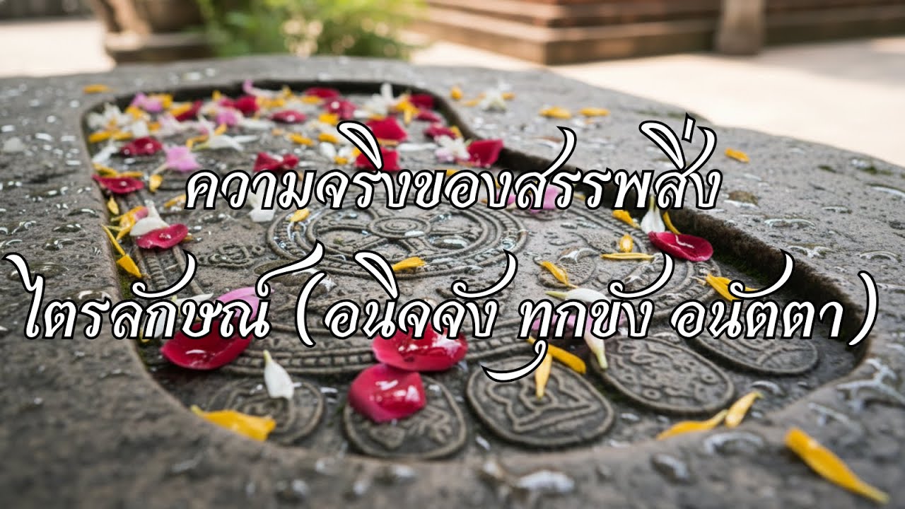 ไตรลักษณ์ (อนิจจัง ทุกขัง อนัตตา) ความจริงของสรรพสิ่ง โดยธรรมบำบัด