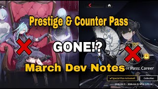 Counterside Dev Notes Reveal MAJOR Changes.   Prestige & Counter Pass Shutdown!