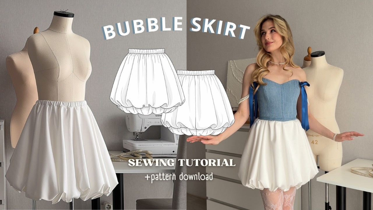 DIY Bubble Skirt | Easy & Quick Balloon Skirt Sewing Tutorial