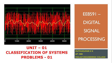 Unit - 01 3 - Classification of Systems - Problems-01