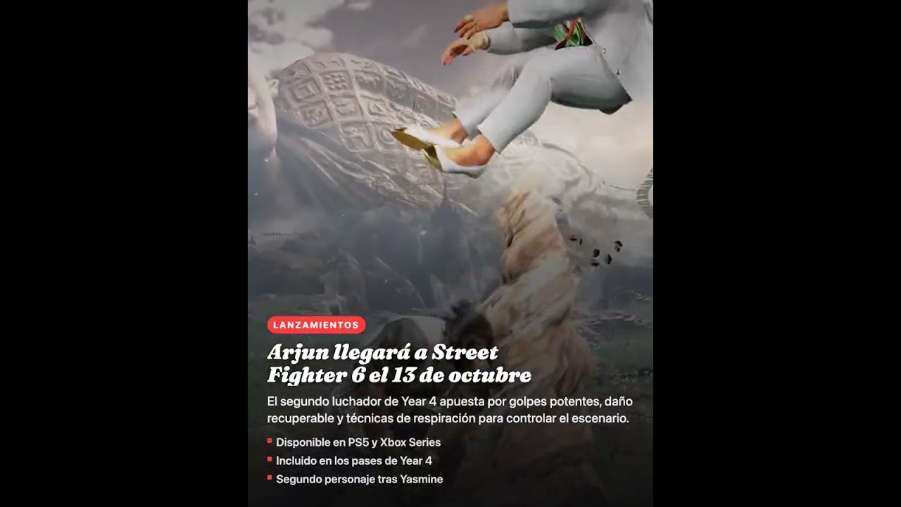 Arjun llegará a Street Fighter 6 el 13 de octubre
