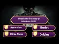The Ultimate Cod Zombies Quiz!!! ft Z1620