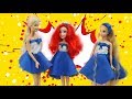 Tự làm đồng phục thời trang cho búp bê đến trường | Diy Fashion uniforms for doll