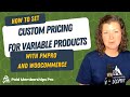 Custom Pricing for Variable Products