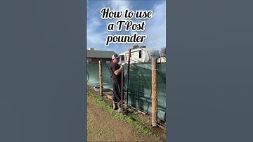 How to use a t post pounder #shorts #short #fencing