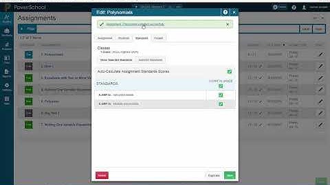 PowerSchool SIS v12 PowerTeacher: How to AutoCalculate Standard Scores